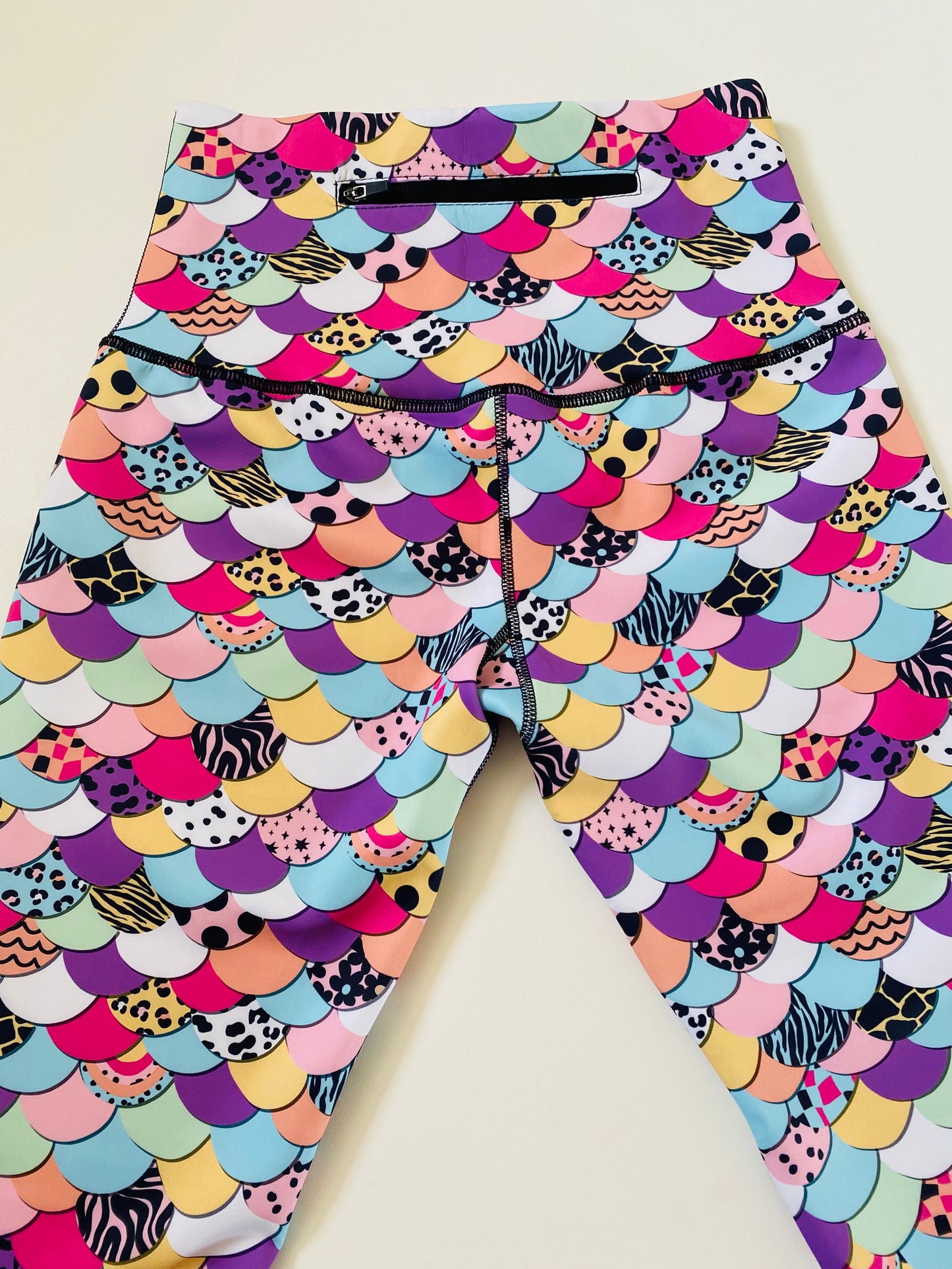 Adults Athletic Leggings - Mermaid Scales