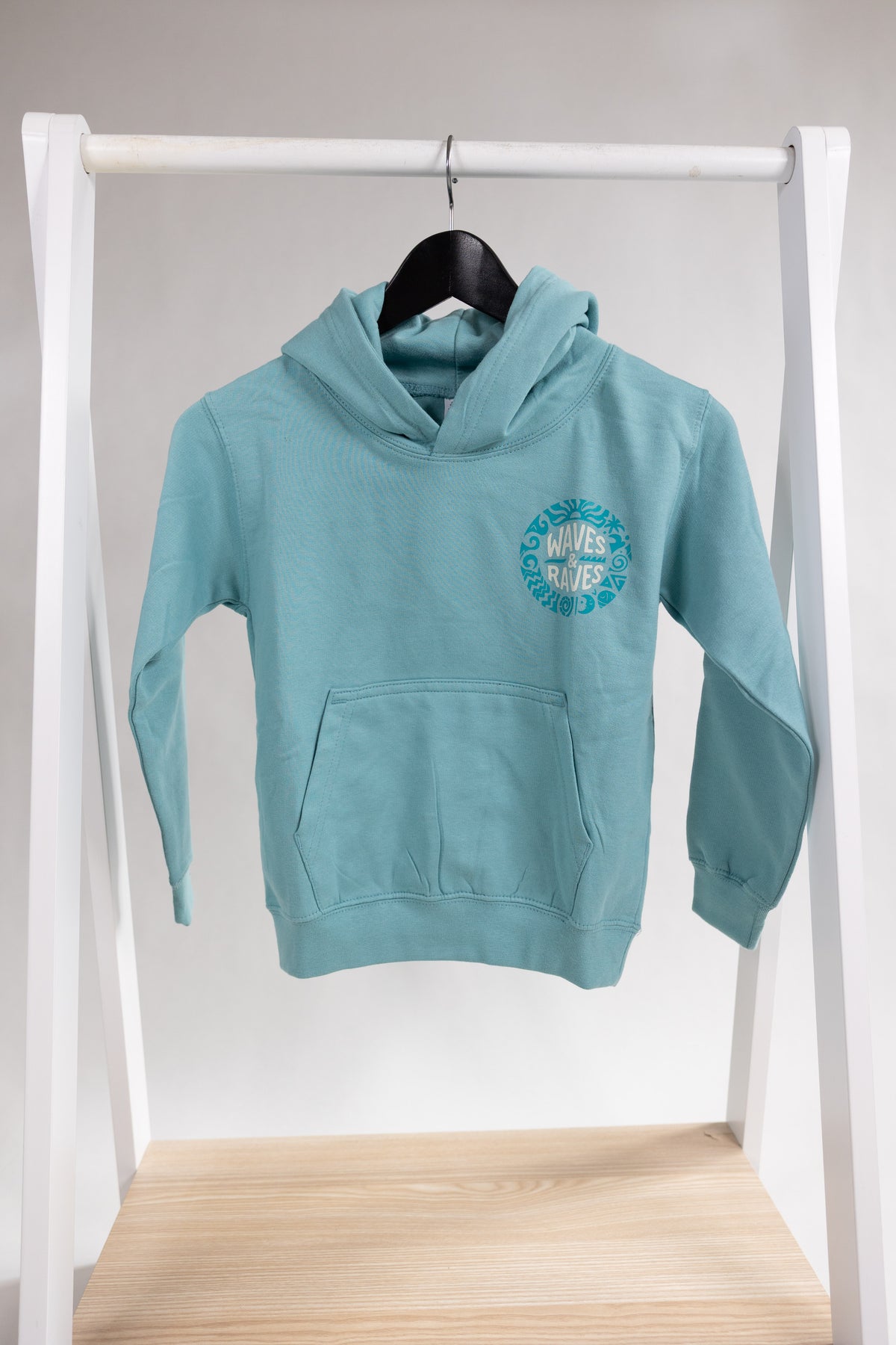 Waves & Raves Aztec - Seafoam Hoody (kids)
