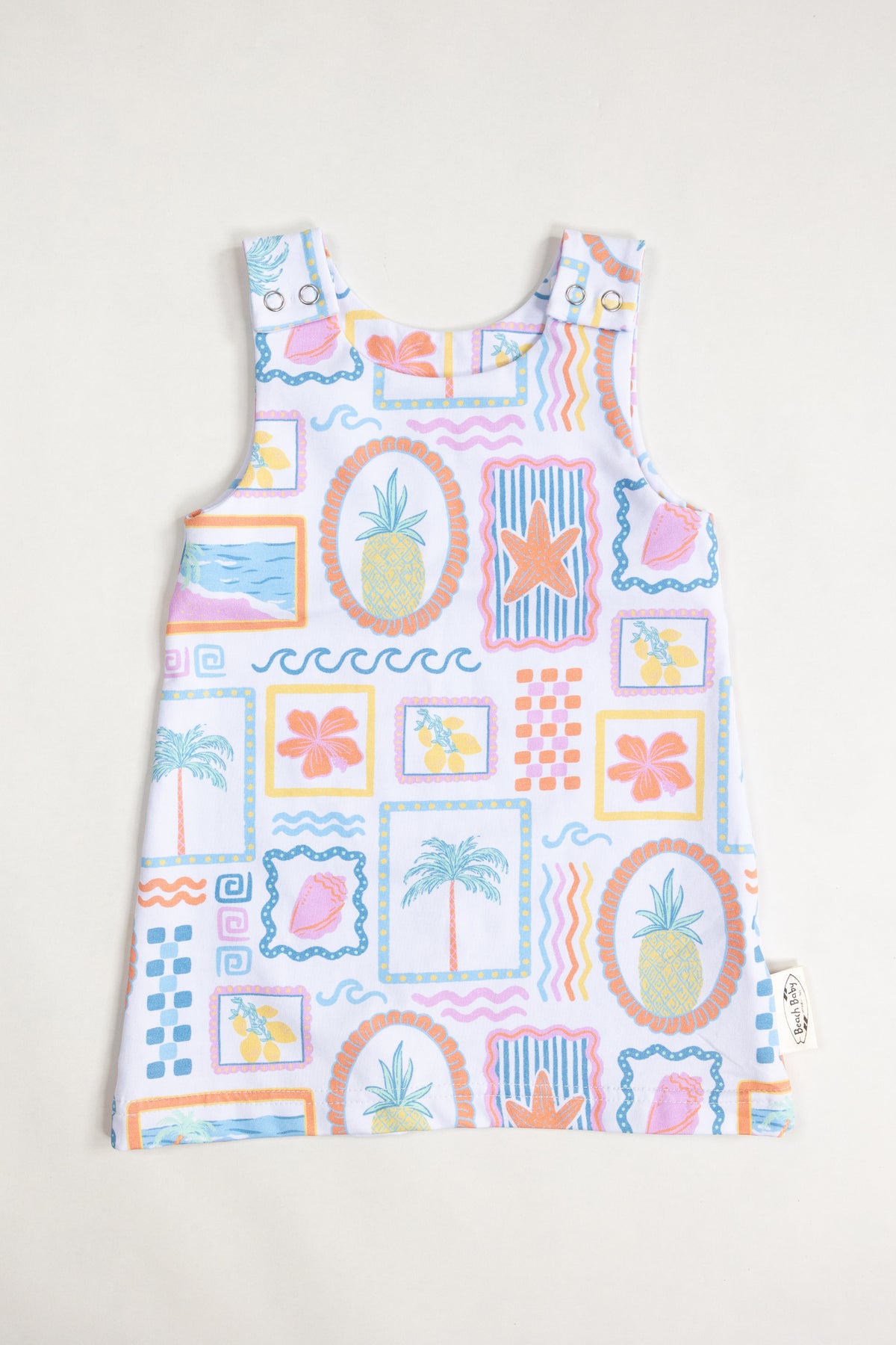 Summer Stamps Romper Dress