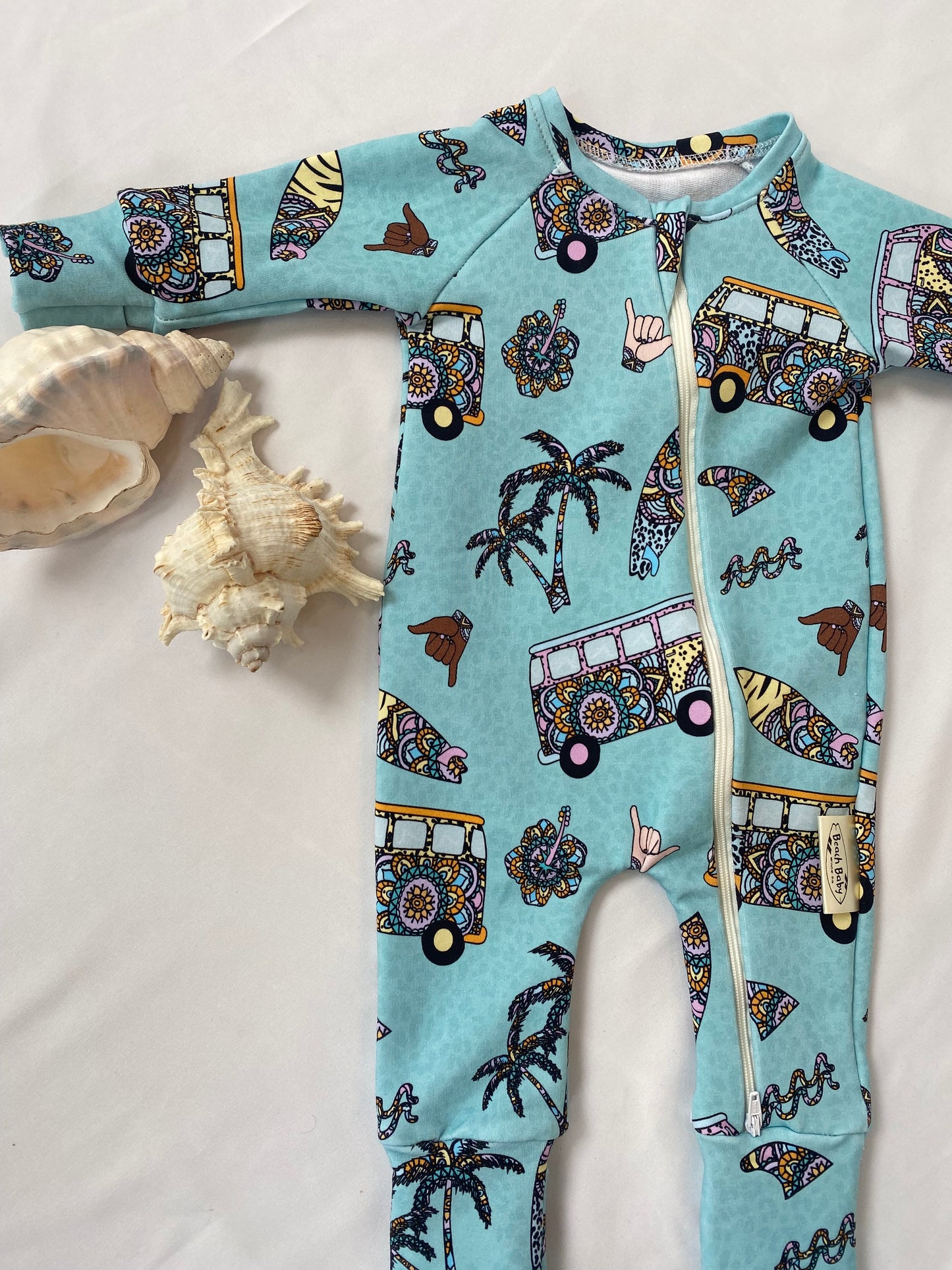 Mandala Surf Zippy Sleepsuits