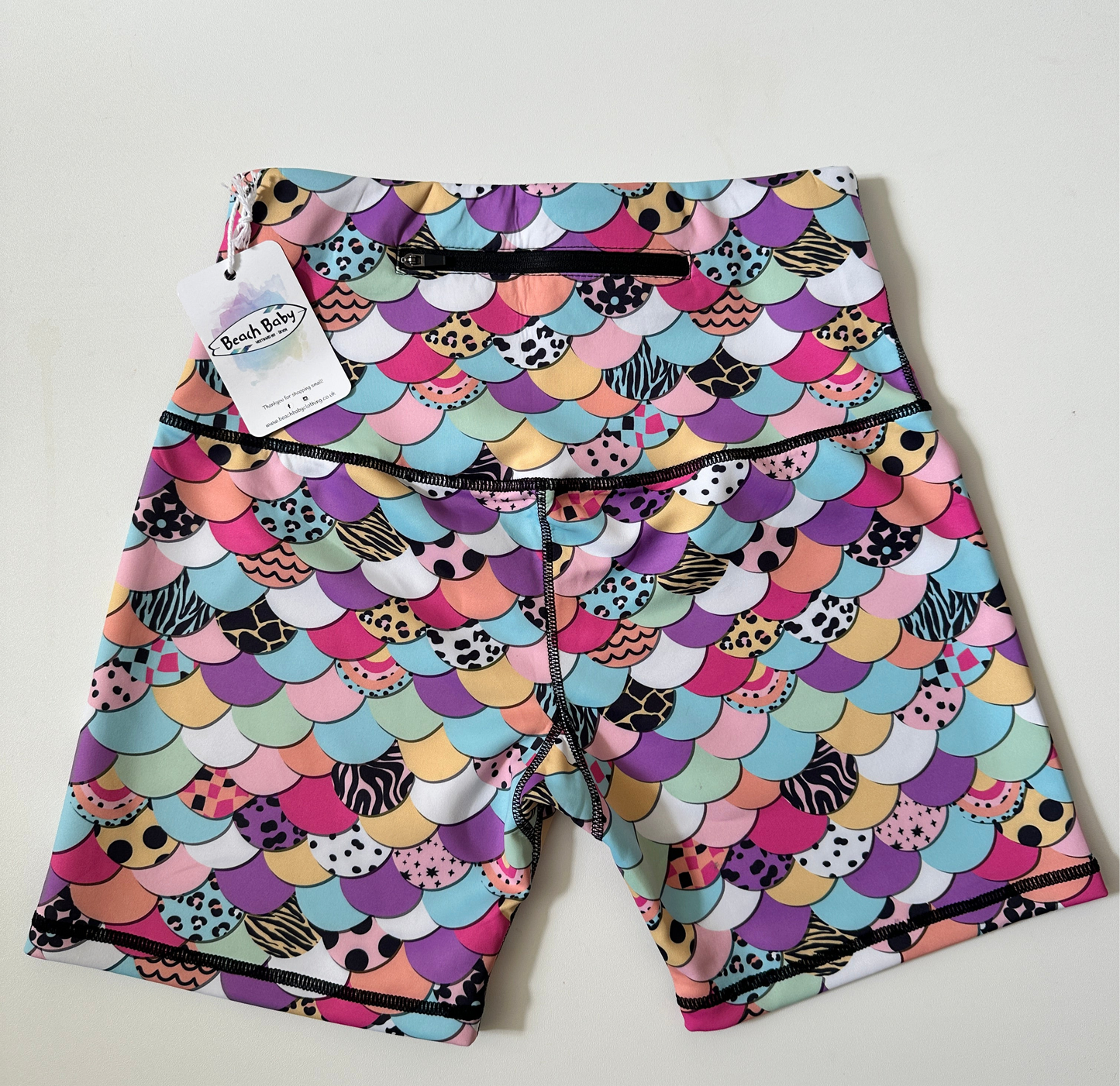 Ladies Mermaid Scales Shorts