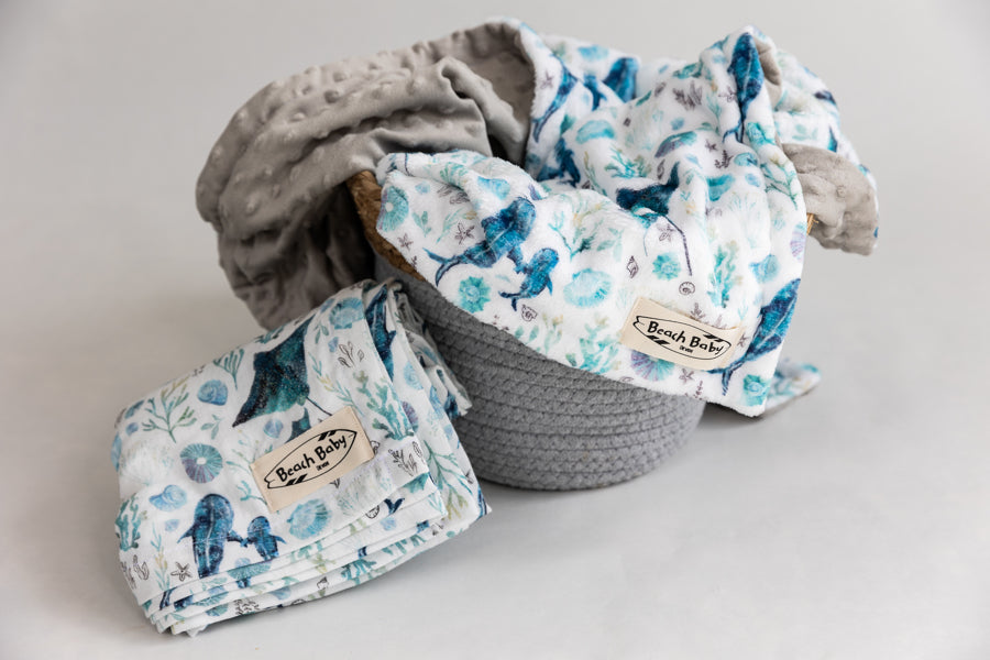 Sealife Parade Cotton Muslin Swaddle