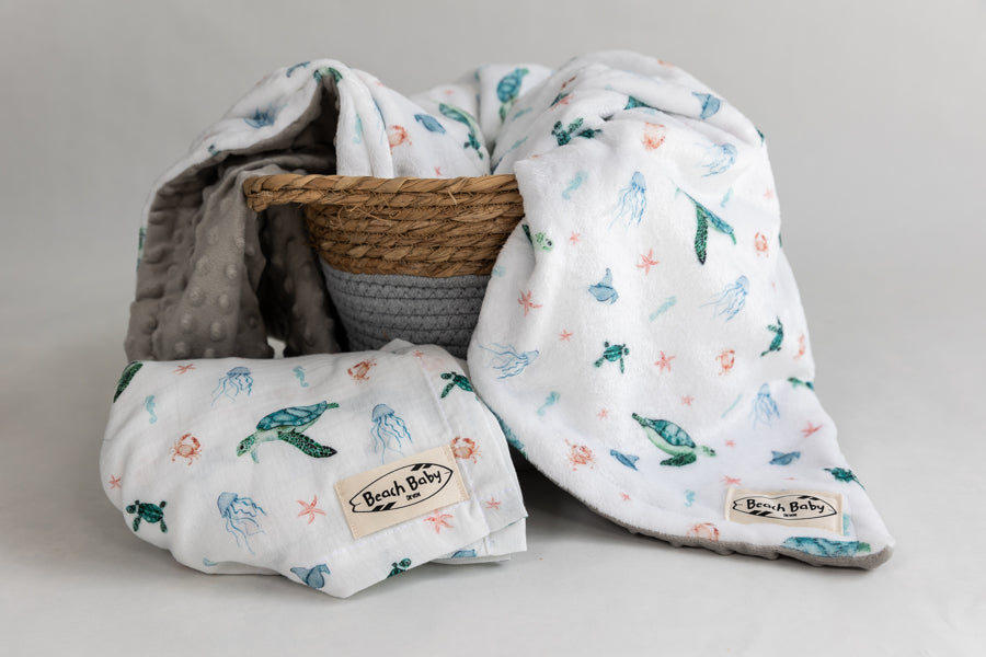 Turtle Tide Minky Blanket