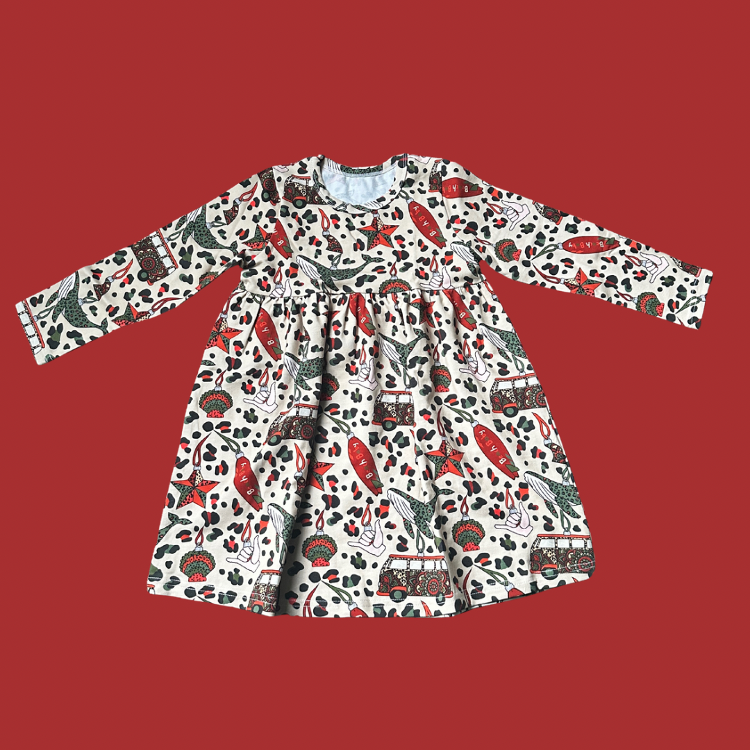 Beach Baby Baubles Long Sleeve Dress