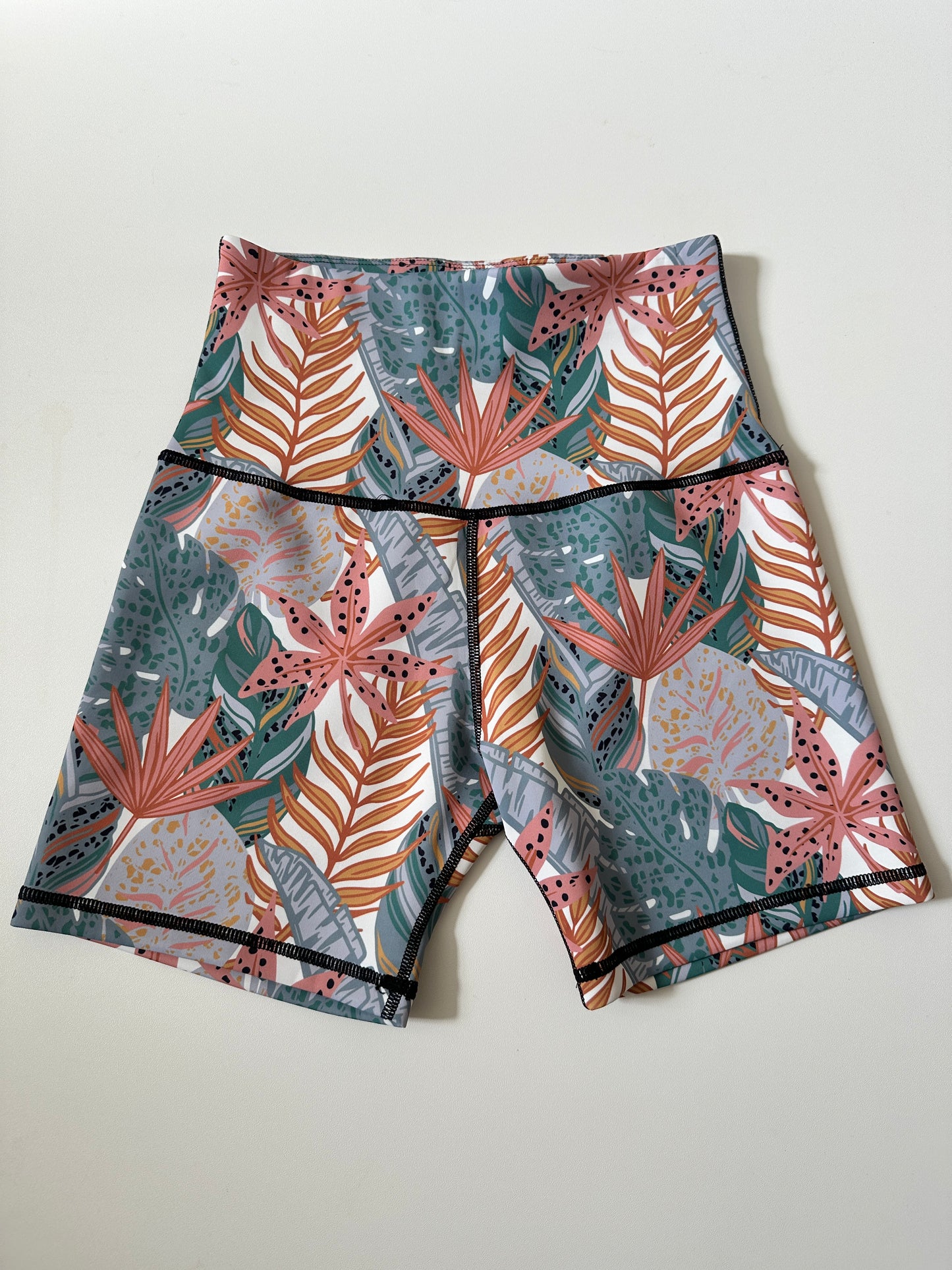Ladies Palm Leaves Shorts - Size XS