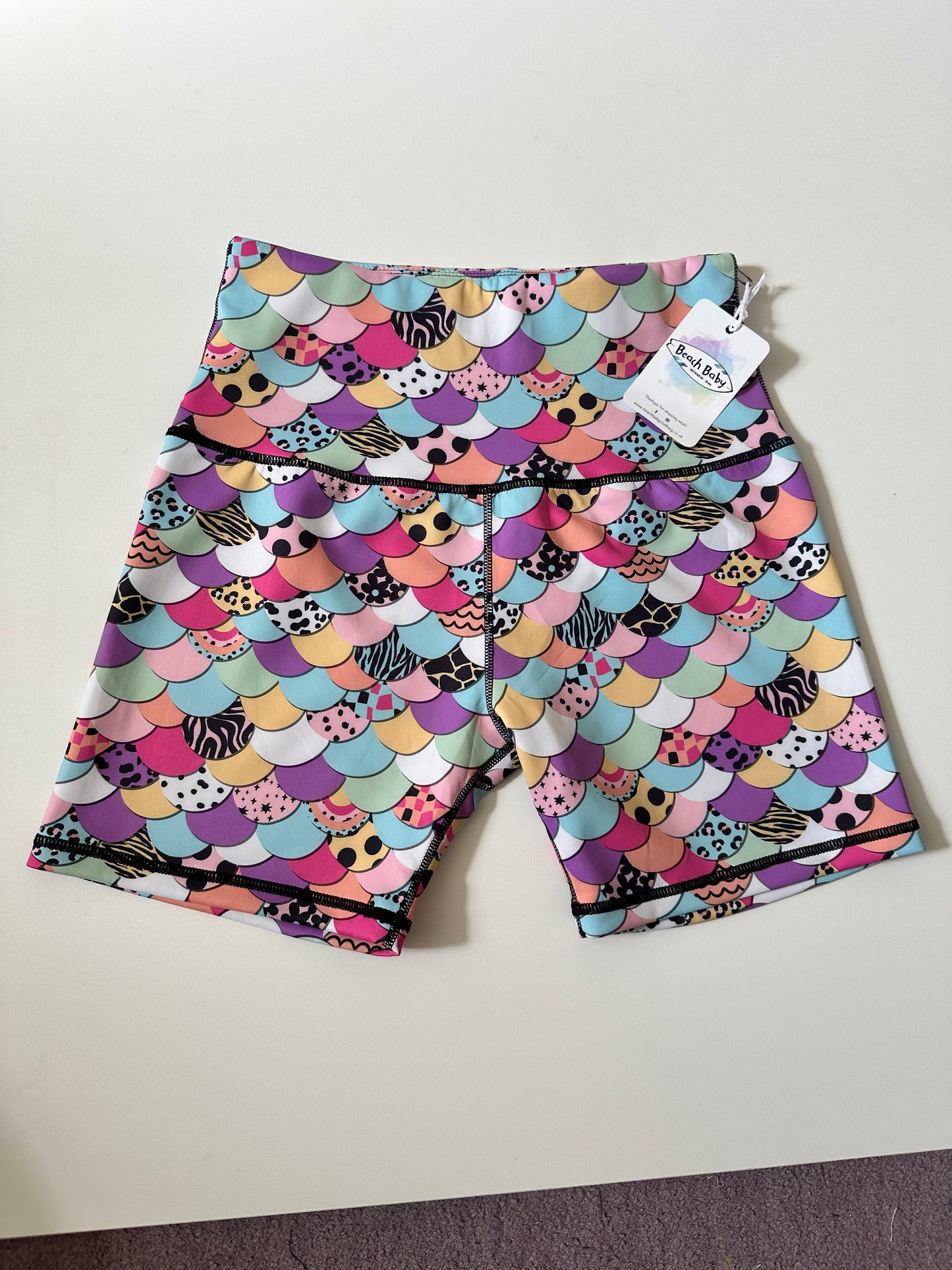 Ladies Mermaid Scales Shorts