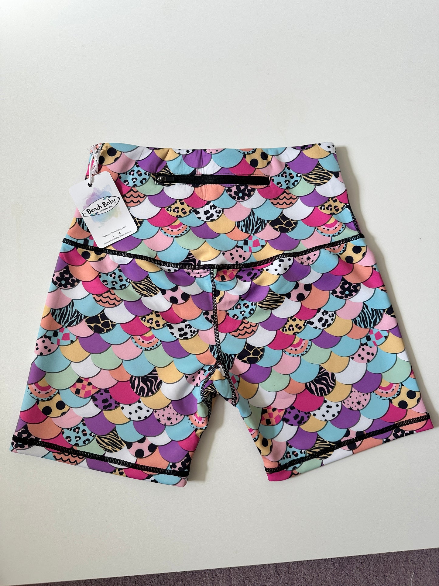 Ladies Mermaid Scales Shorts
