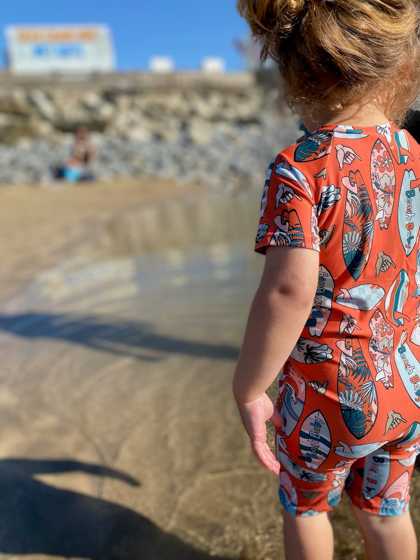 Zip Up Swimsuit - Retro Surfboards