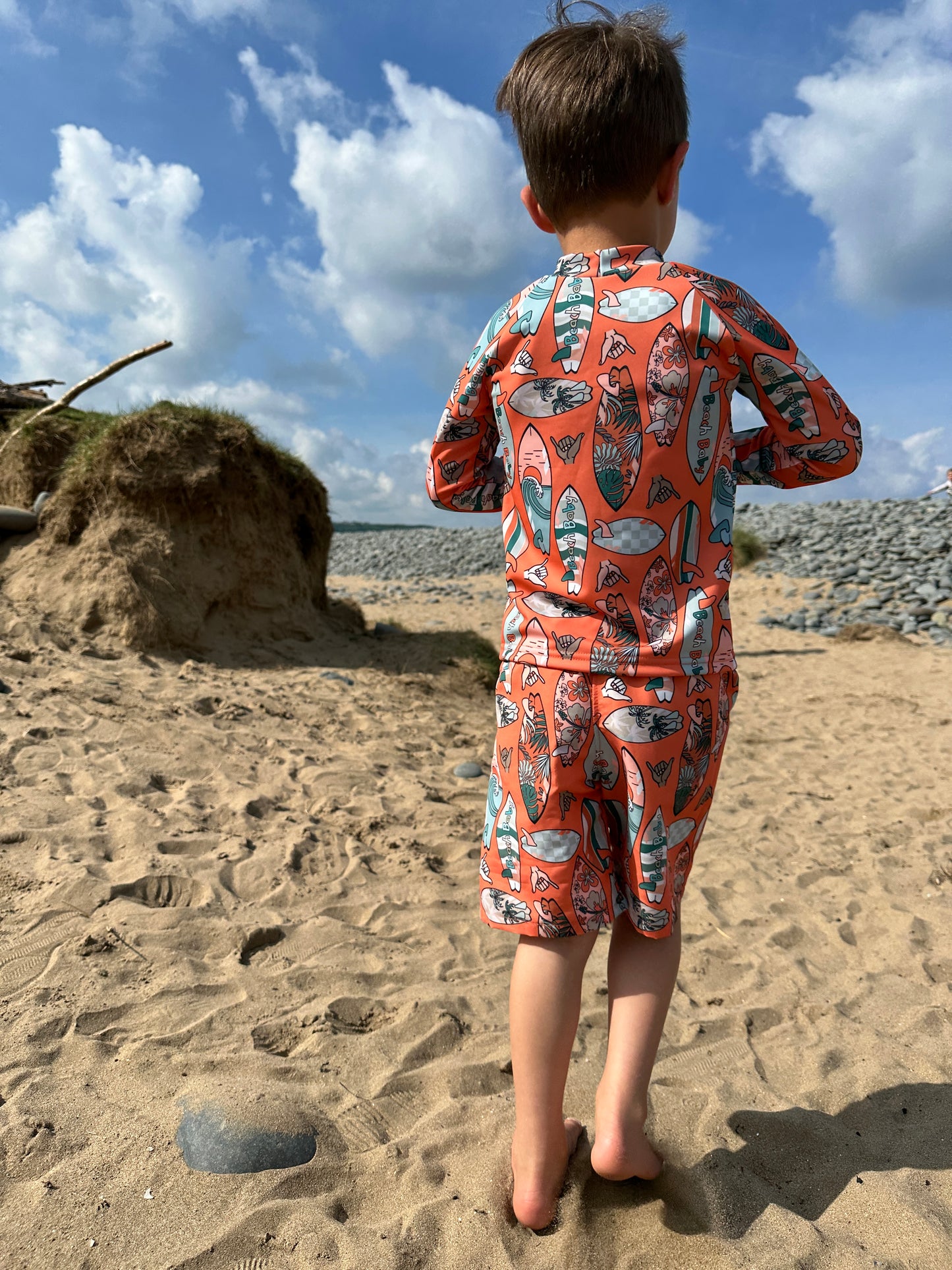 Rash Vest - Orange Hawaiian Surfboards