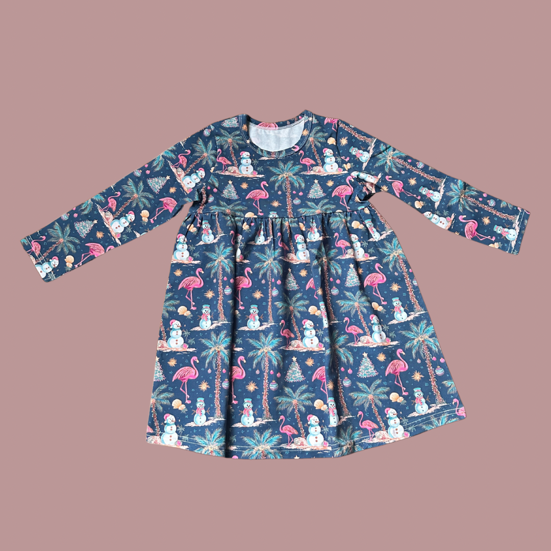 Flam-azing Christmas Long Sleeve Dress