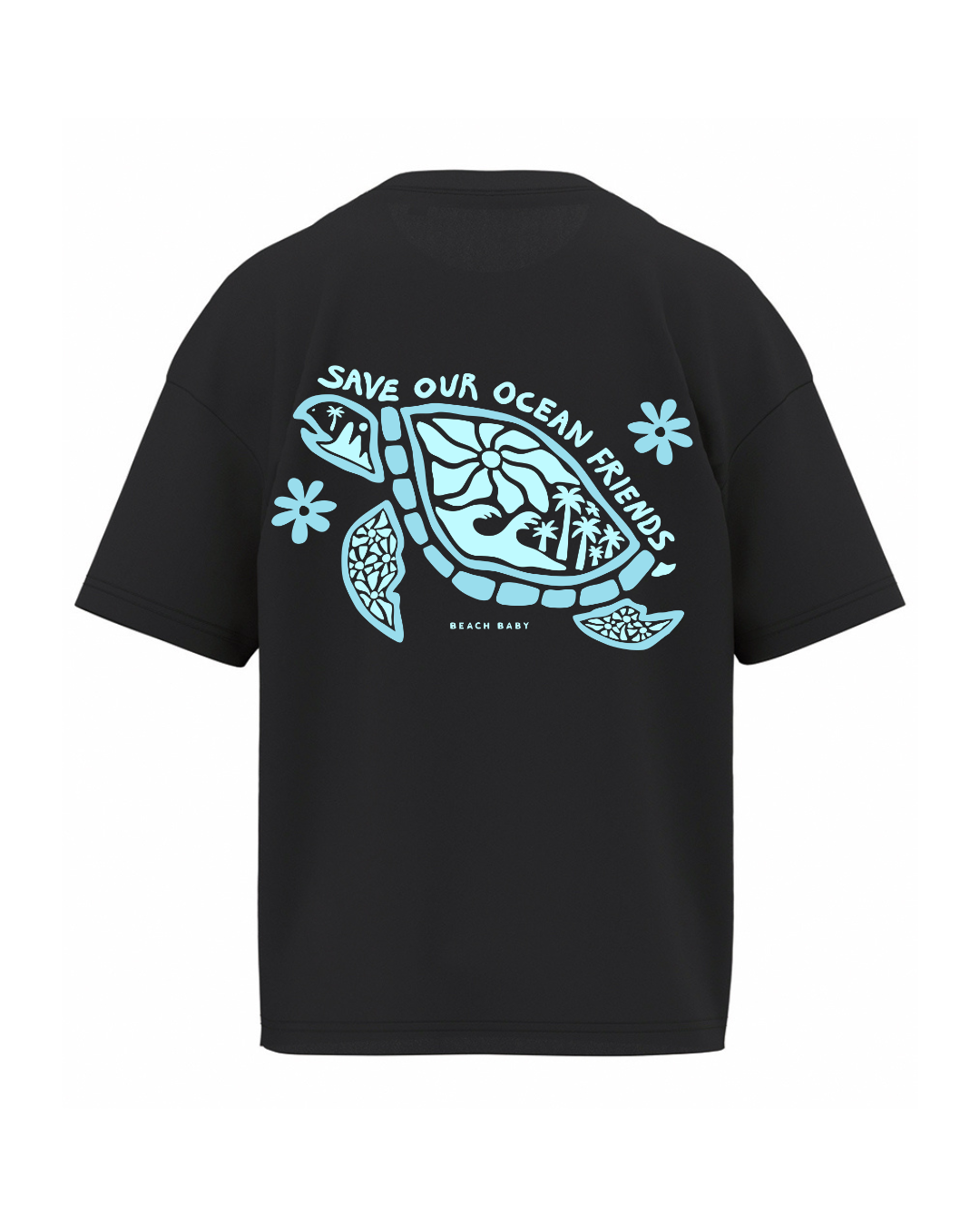 'Save Our Ocean Friends' Oversized Organic Tee