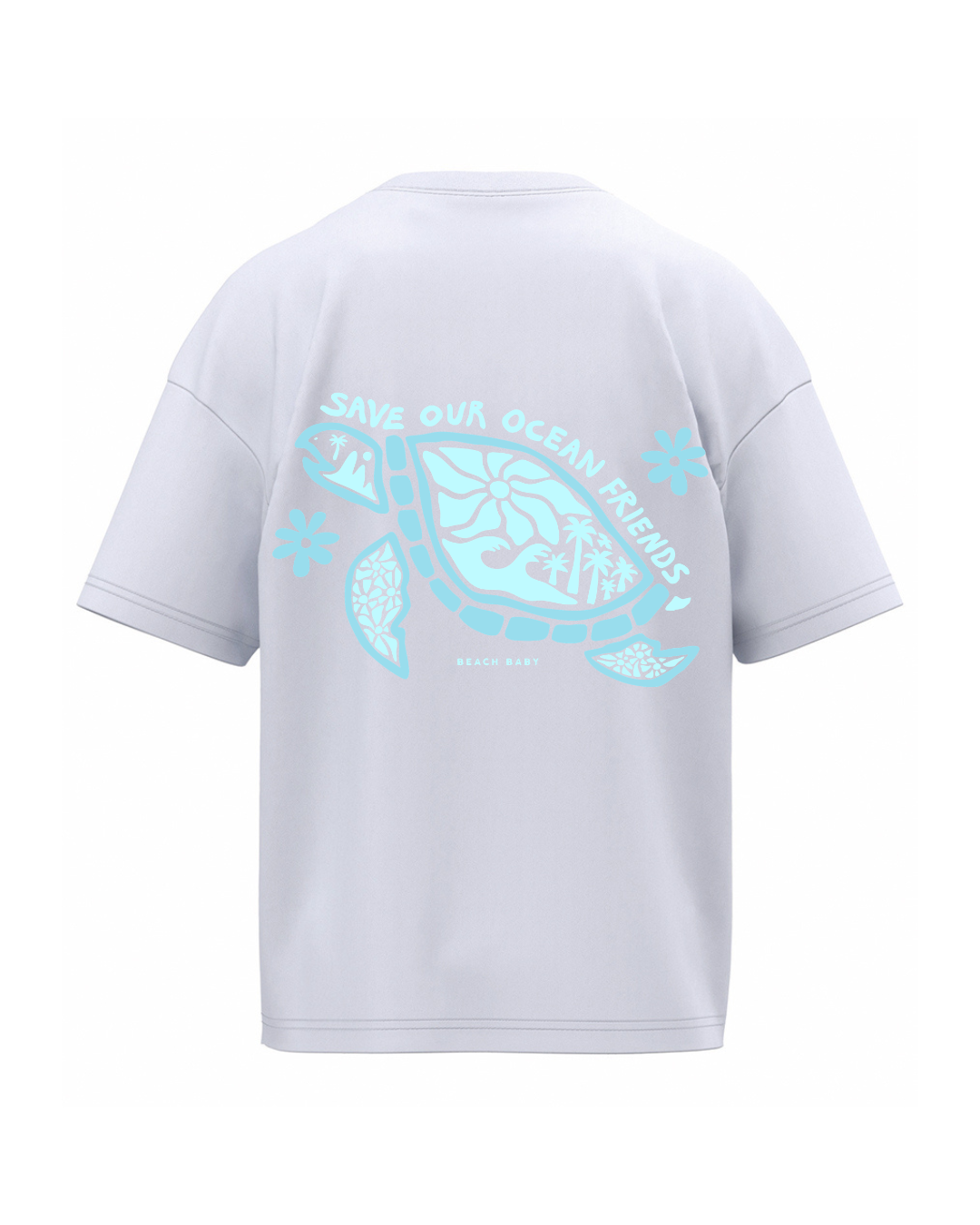 'Save Our Ocean Friends' Oversized Organic Tee