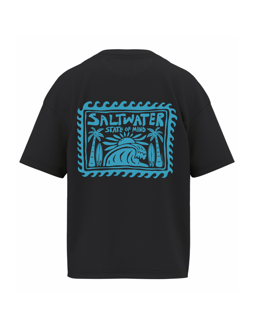 'Saltwater State of Mind' Oversized Organic Tee