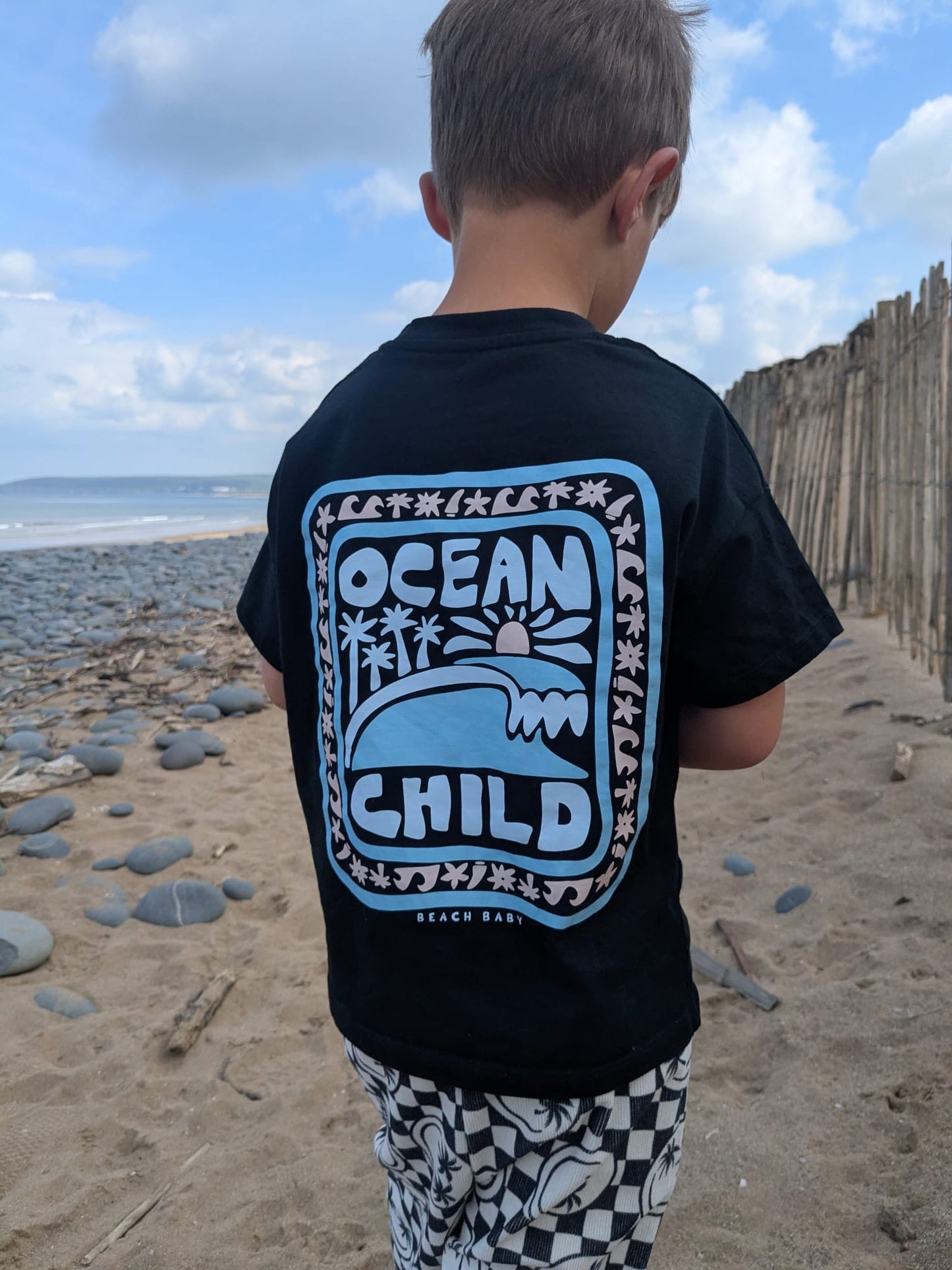 'Ocean Child' Oversized Organic Tee