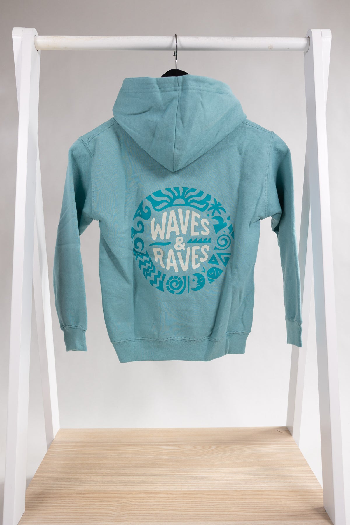 Waves & Raves Aztec - Seafoam Hoody (kids)