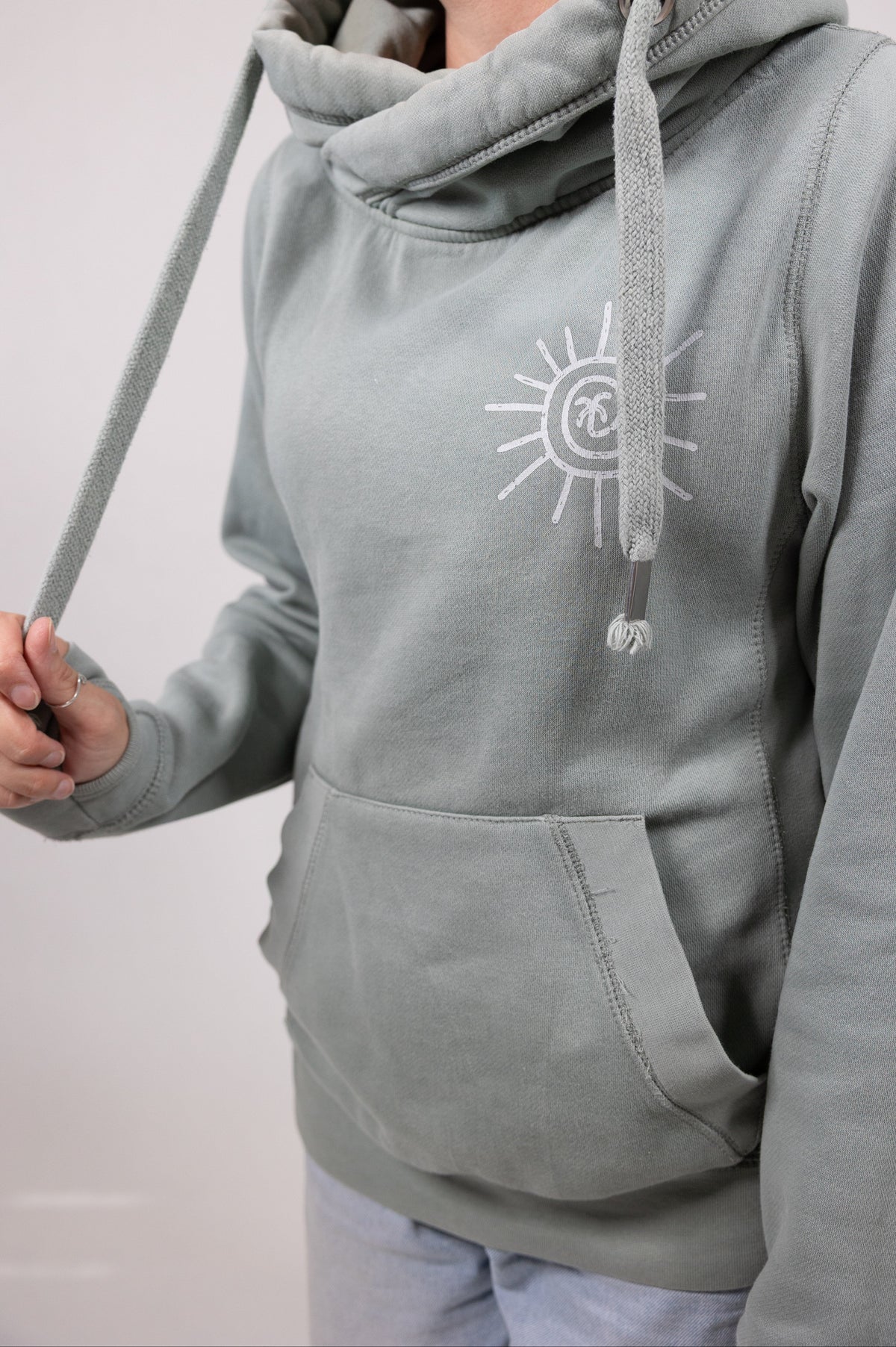 Cross Neck Hoody -Adults
