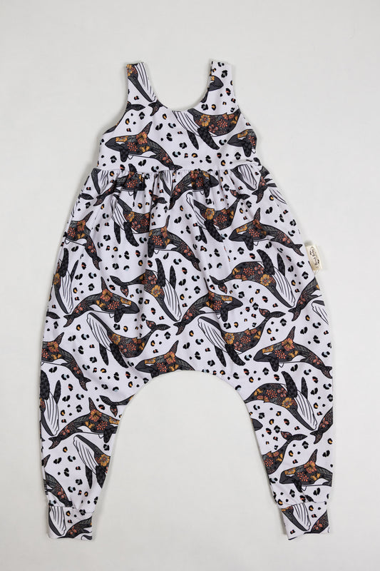 Wild Whales Napa Romper - 18-24m