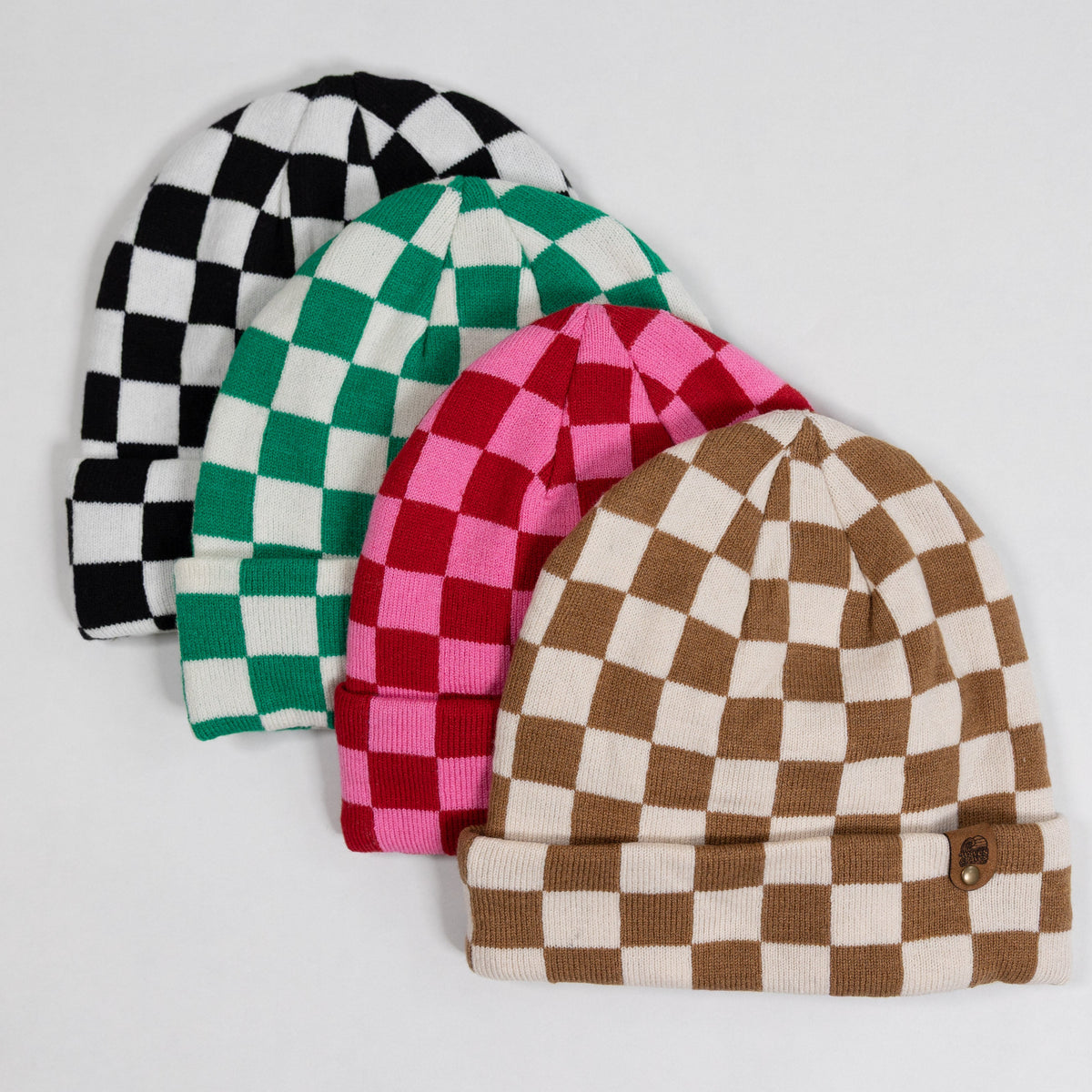 Adult Chequered Beanie