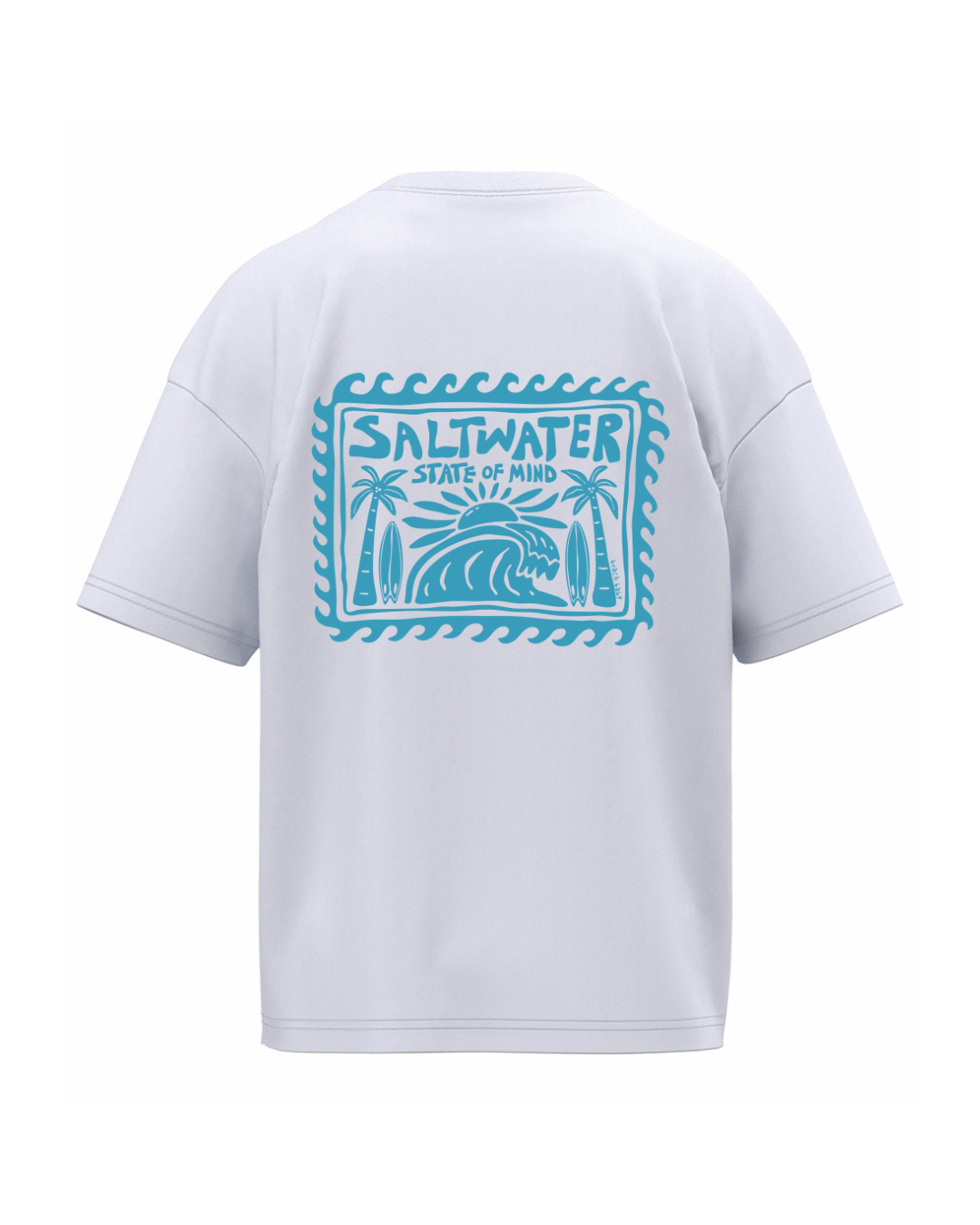 'Saltwater State of Mind' Oversized Organic Tee