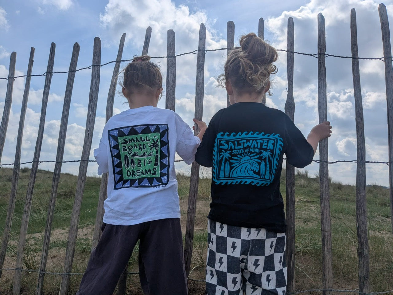 'Small Board Big Dreams' Oversized Organic Tee