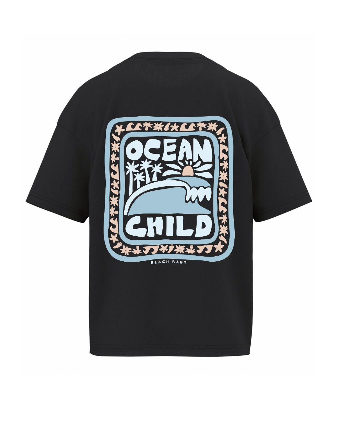 'Ocean Child' Oversized Organic Tee
