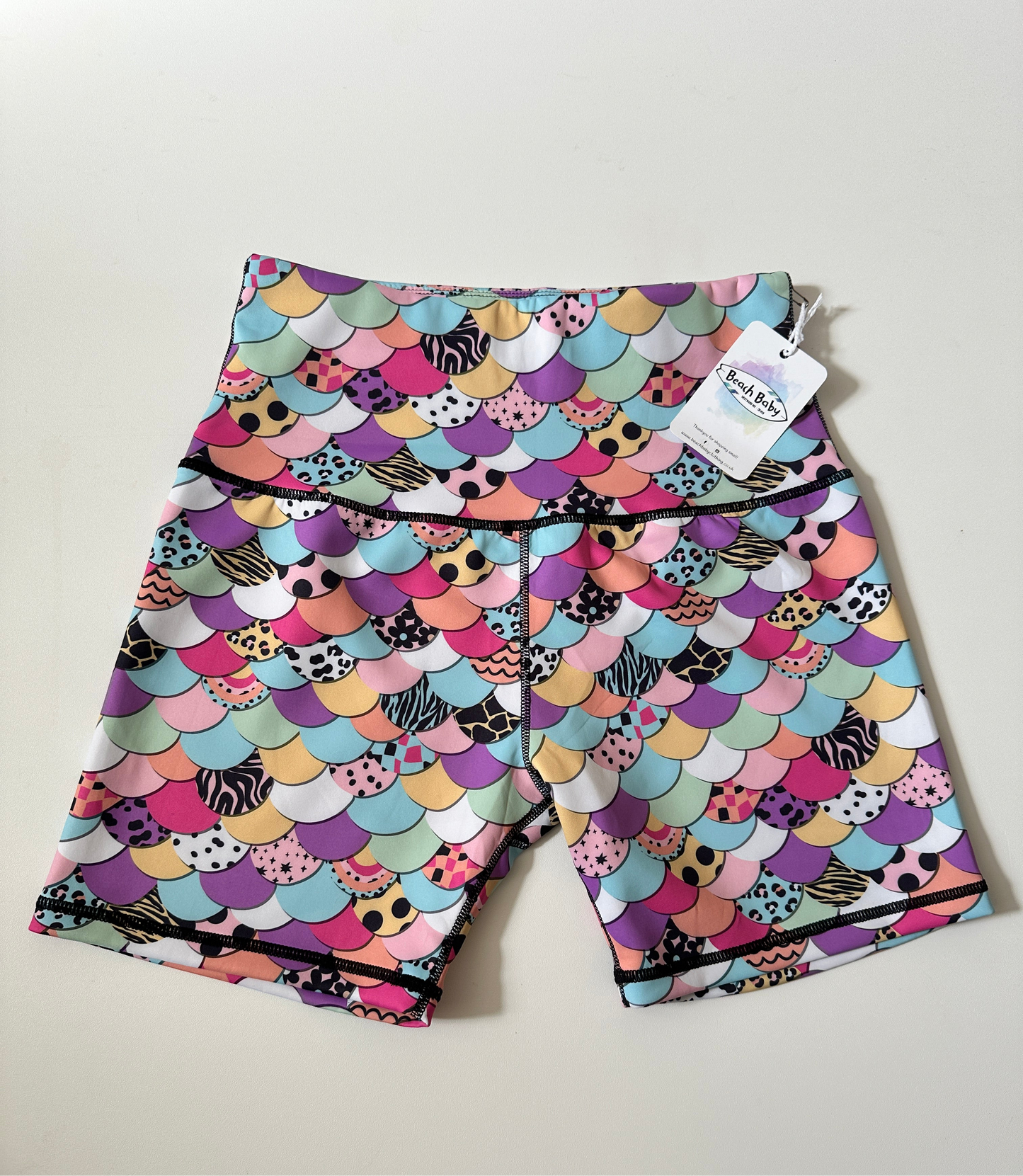 Ladies Mermaid Scales Shorts