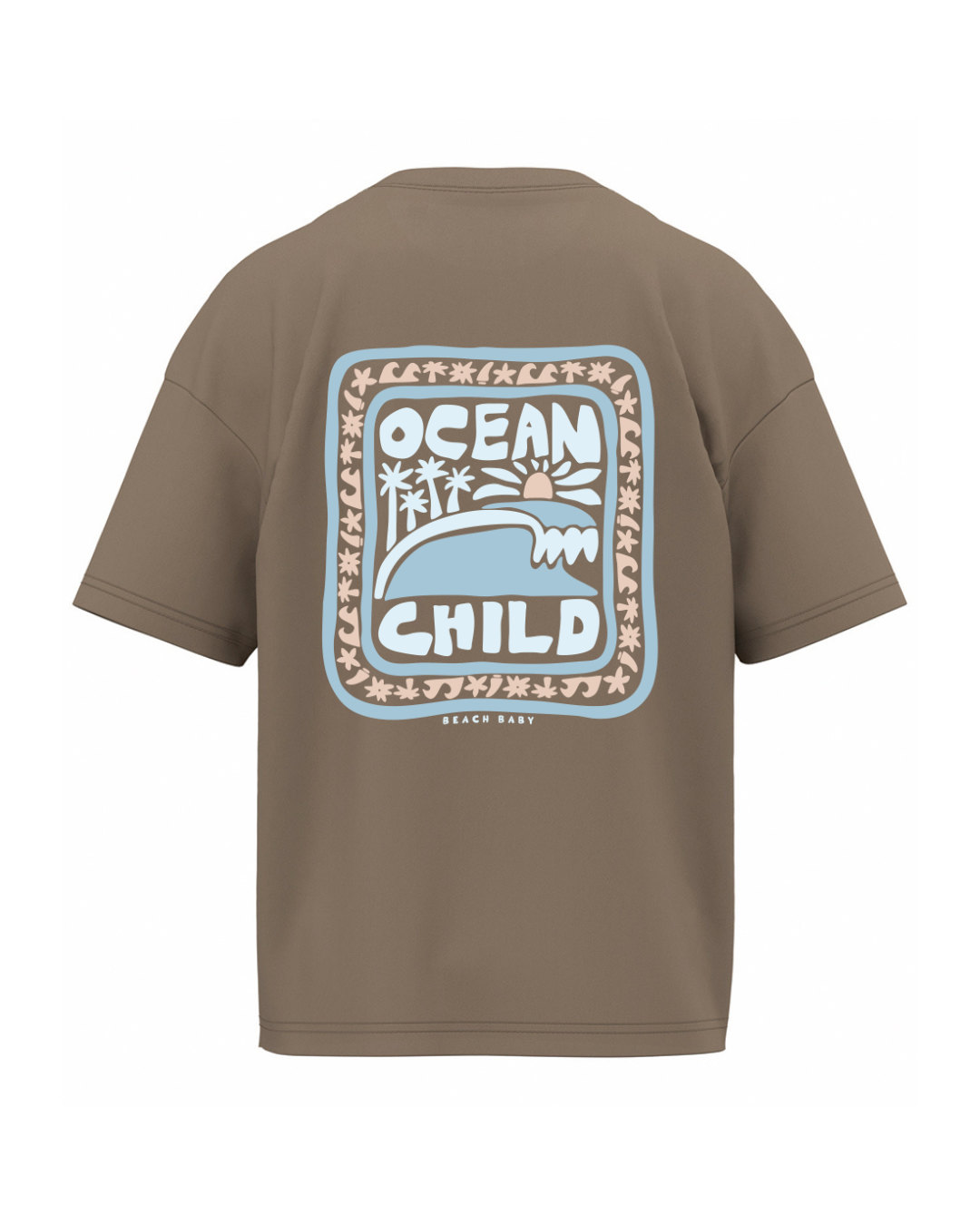 'Ocean Child' Oversized Organic Tee