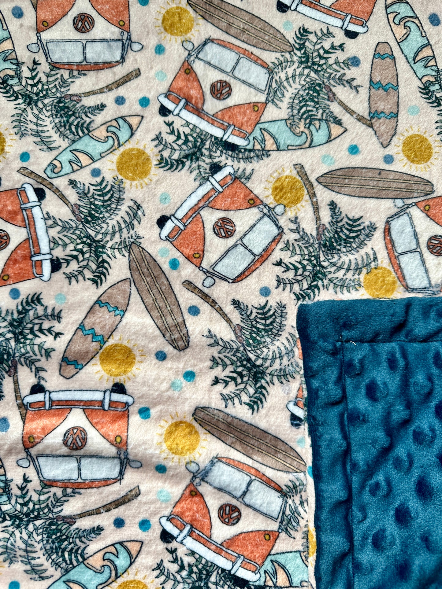 Campervans Minky Blanket