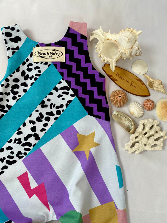 Retro Ski Splice Romper