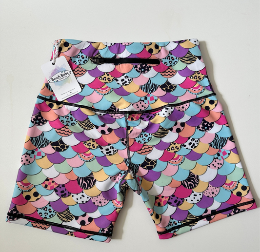 Ladies Mermaid Scales Shorts