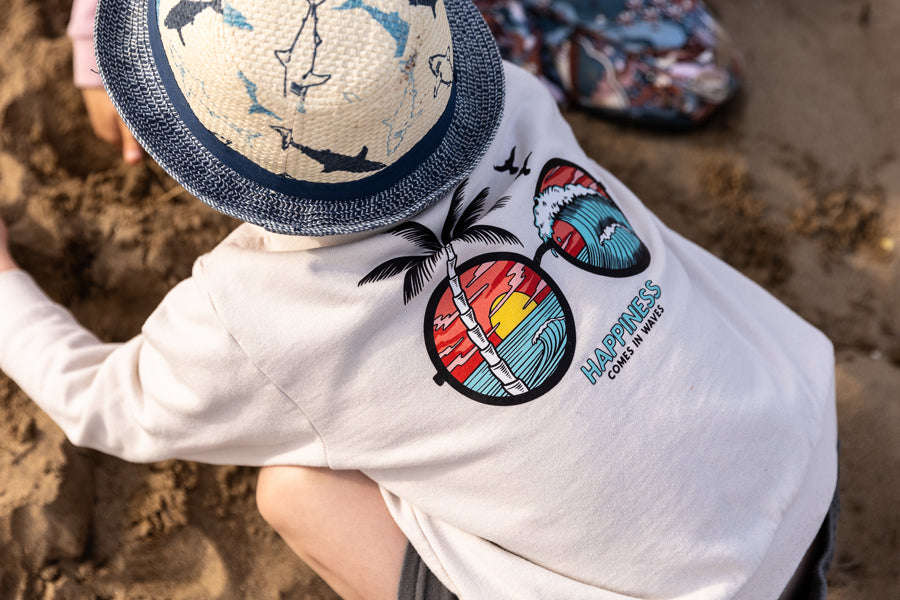 Happiness Comes in Waves Sweater - 2-3y