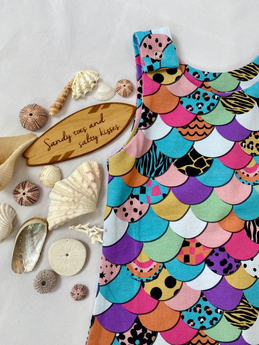 Mermaid Scales Romper