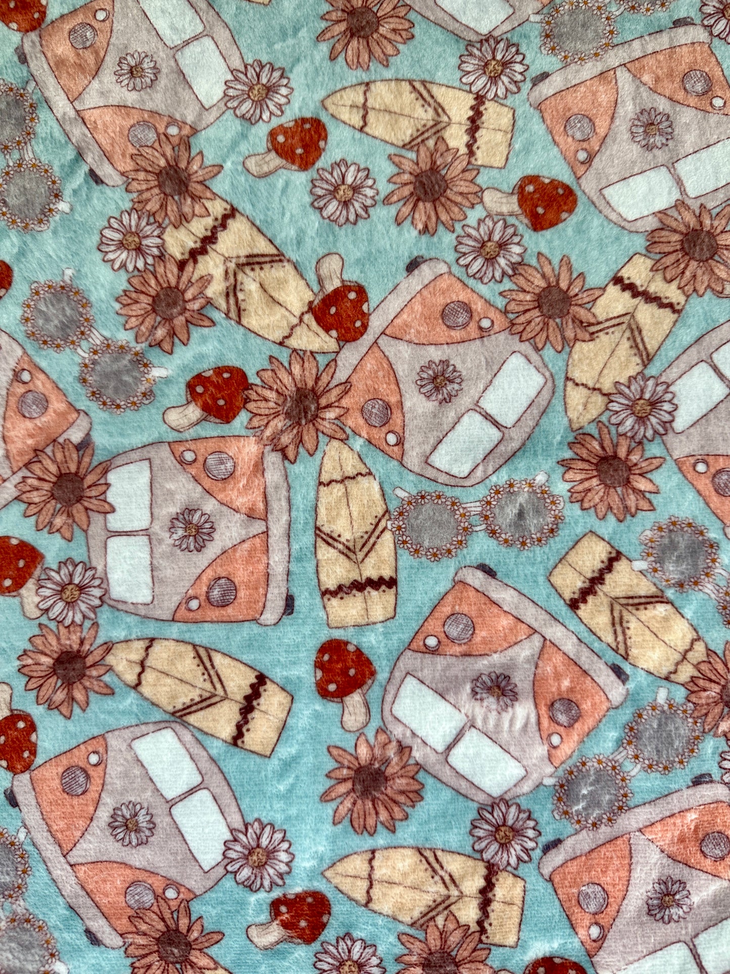 Boho Campervans Minky Blanket