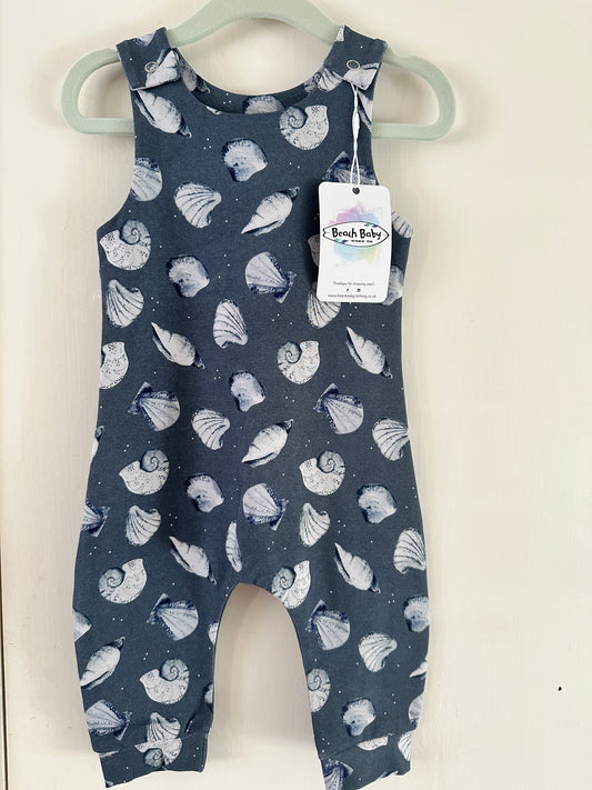 Charcoal Seashell Romper