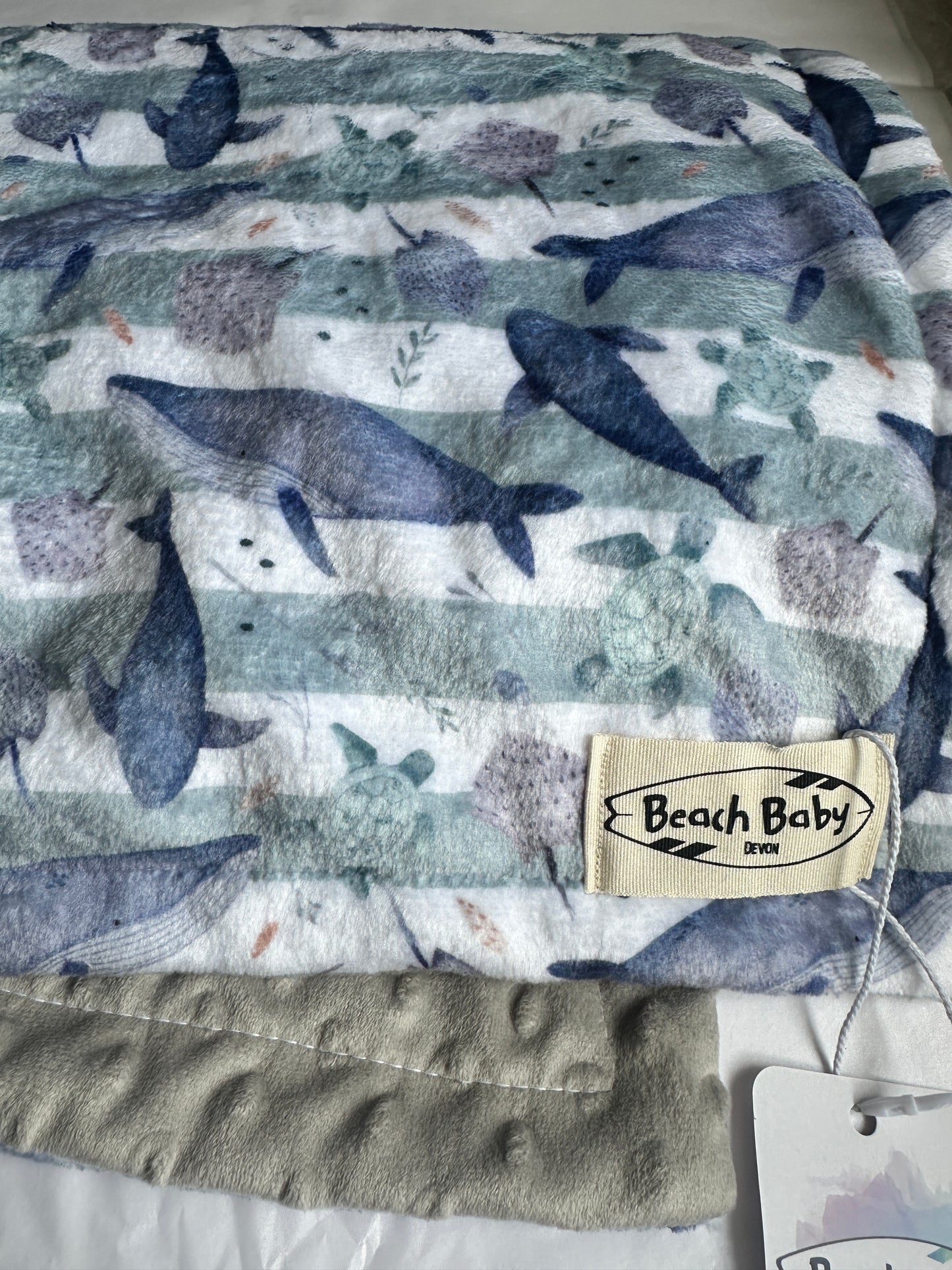 Aloe Whale Snuggle Blanket