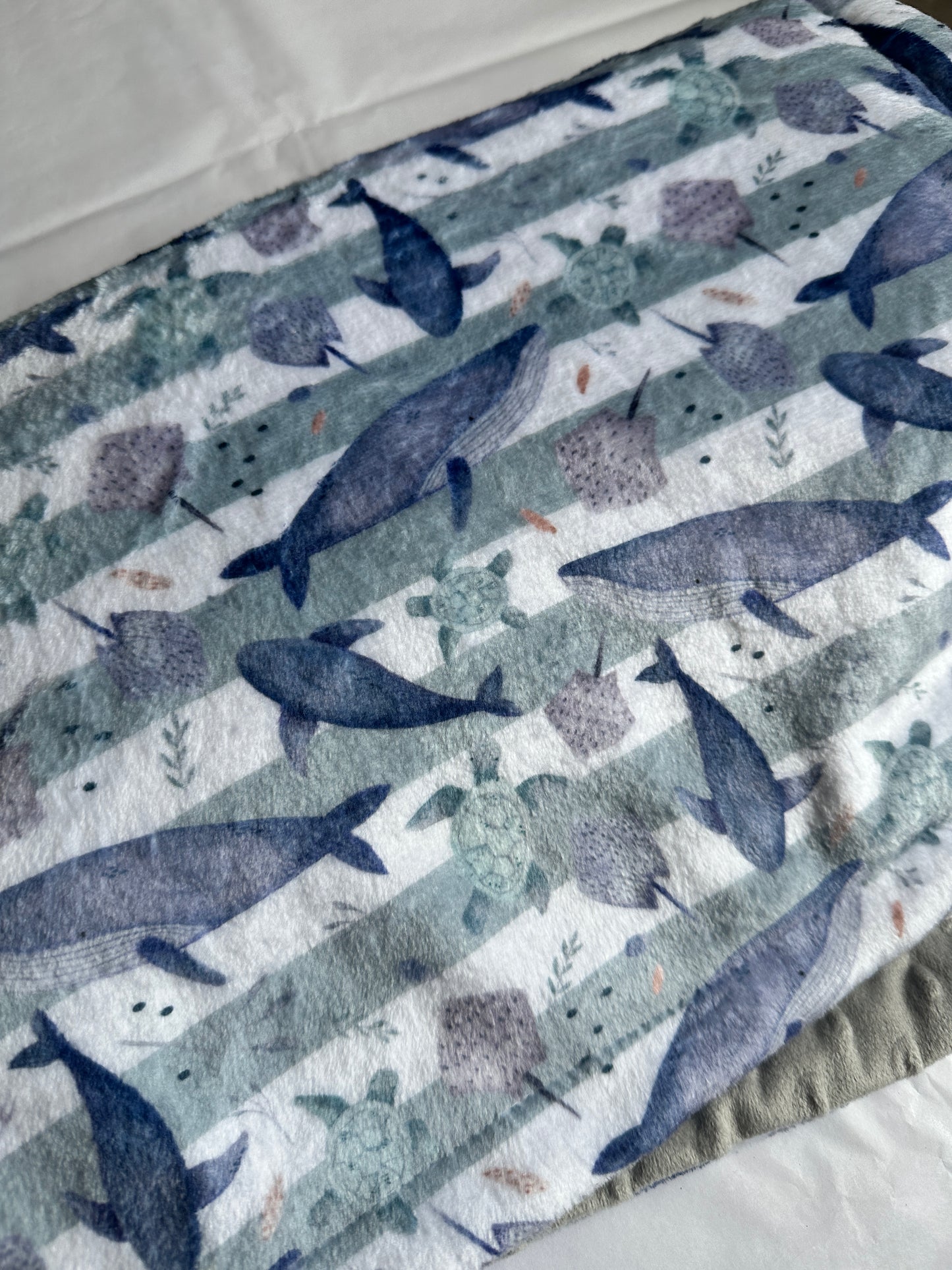 Aloe Whale Snuggle Blanket
