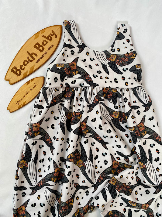 Wild Whales Napa Romper