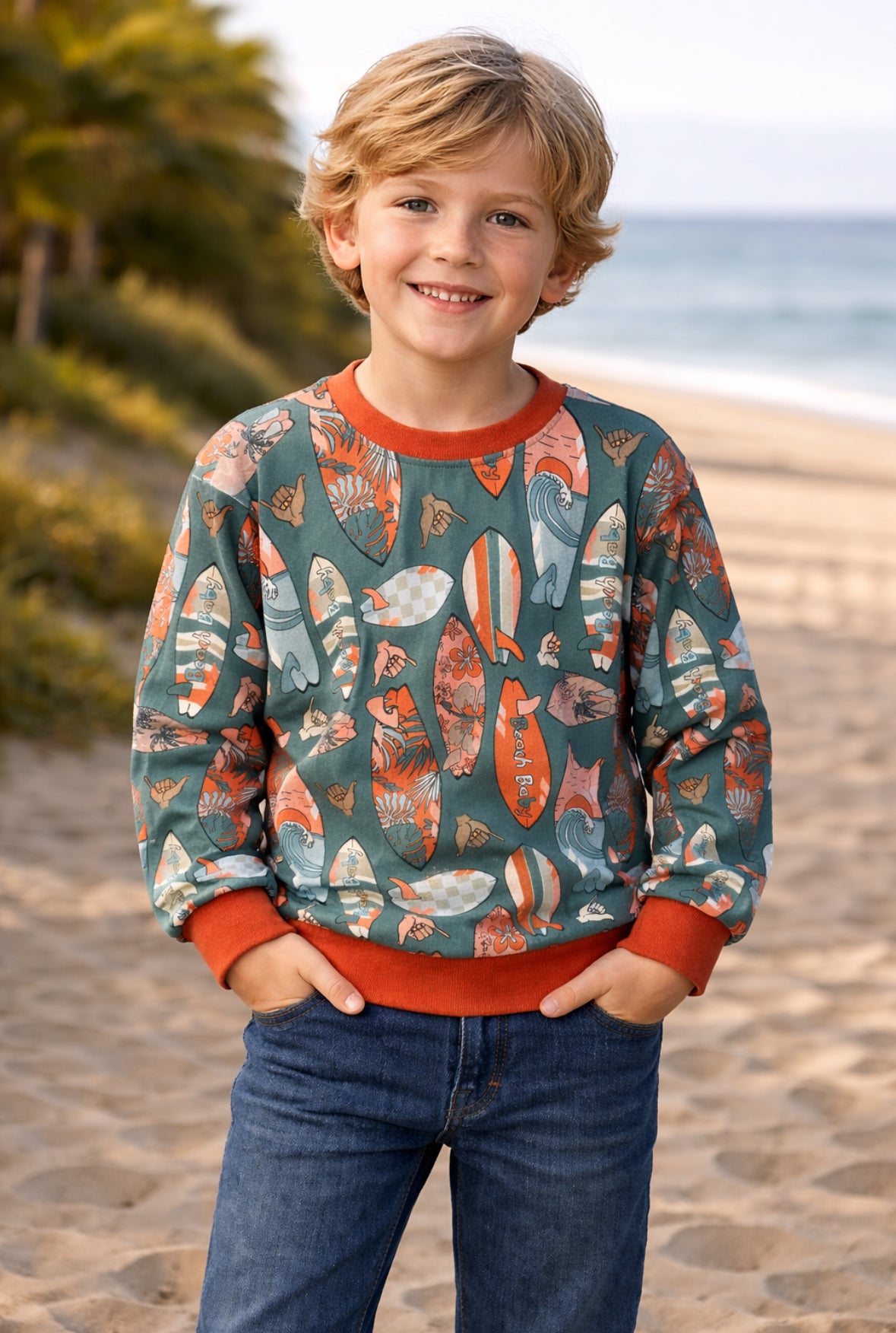Hawaiian Surfboard - Sweatshirt