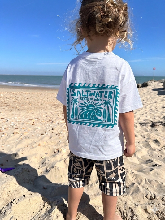 'Saltwater State of Mind' Oversized Organic Tee