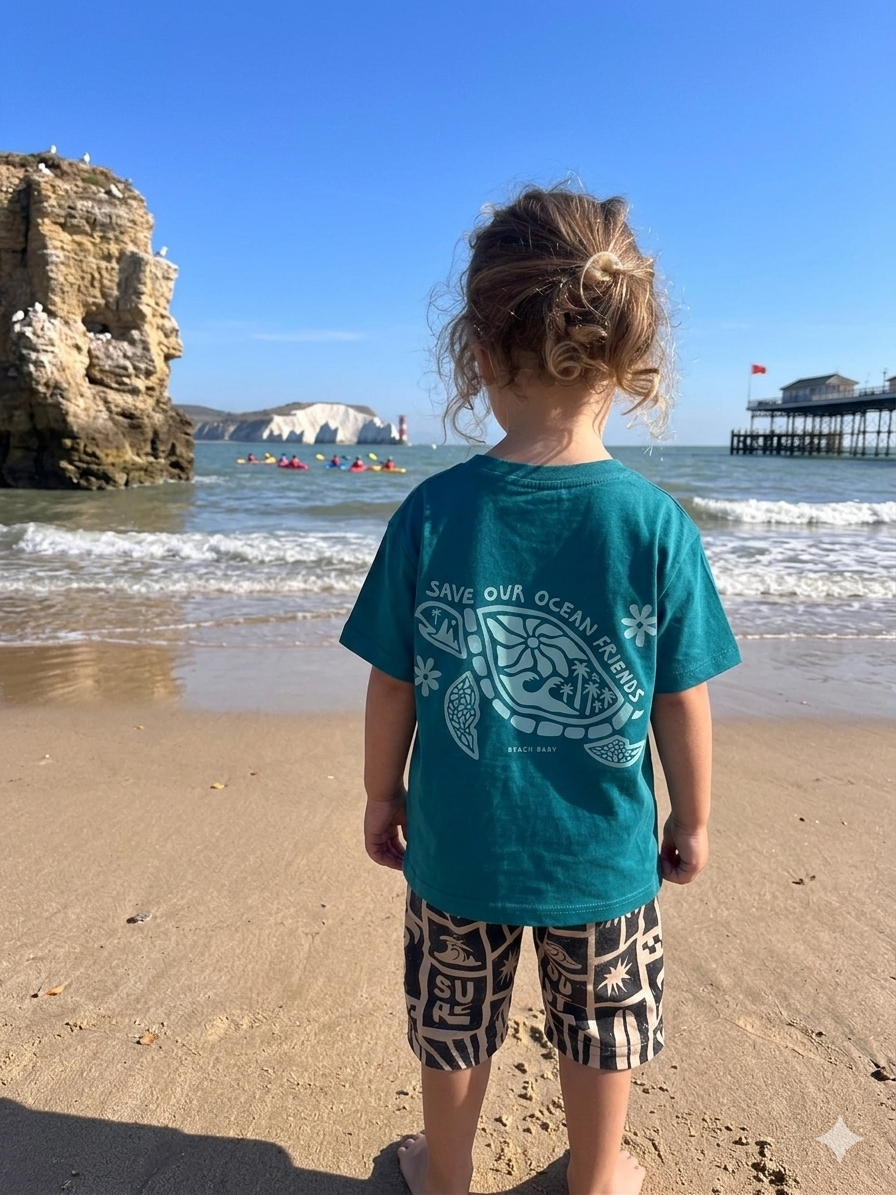 'Save Our Ocean Friends' Oversized Organic Tee