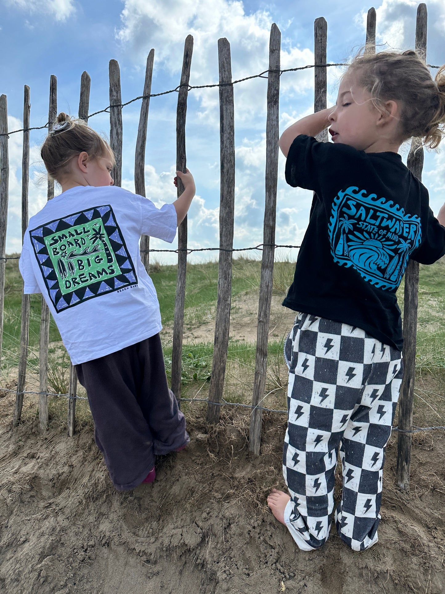 'Small Board Big Dreams' Oversized Organic Tee