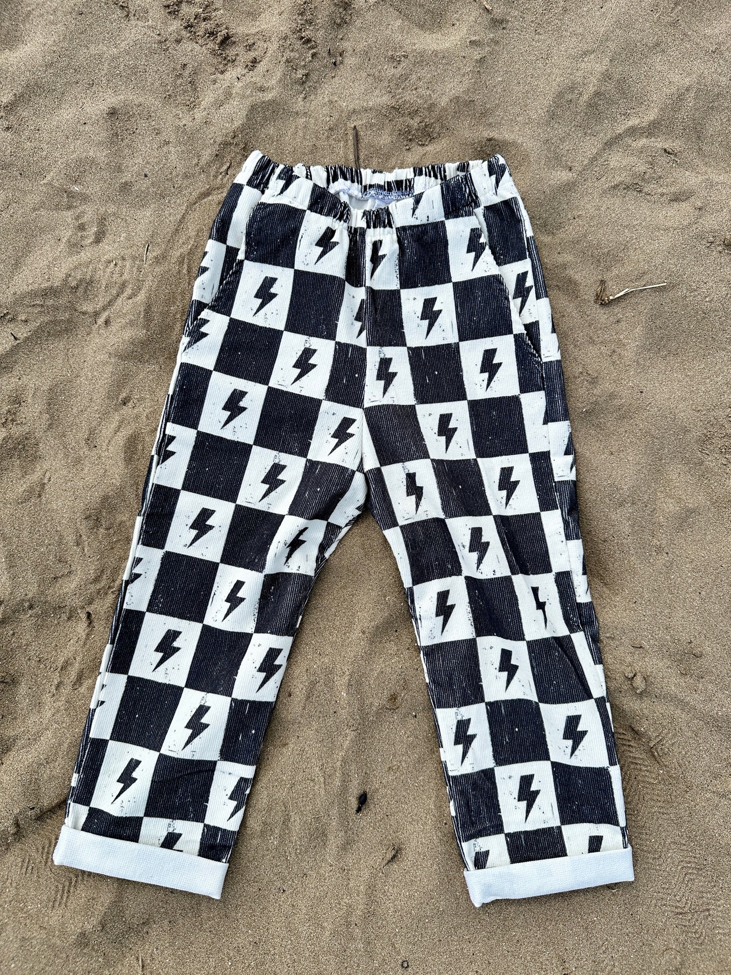 Checker Bolt Corduroys