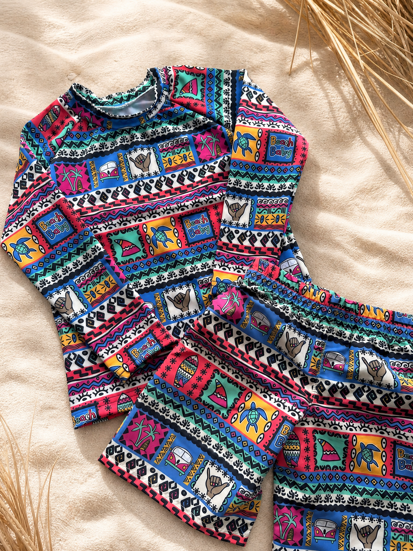 Rash Vest - Beach Baby Aztec