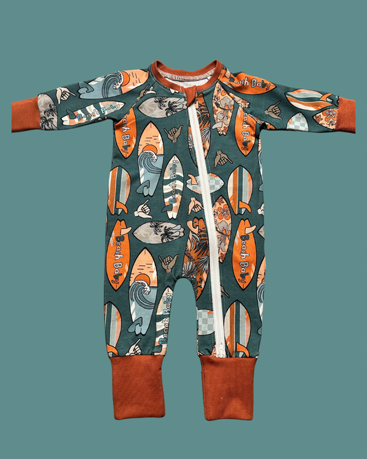 Hawaiian Surfboard Zippy Sleepsuits