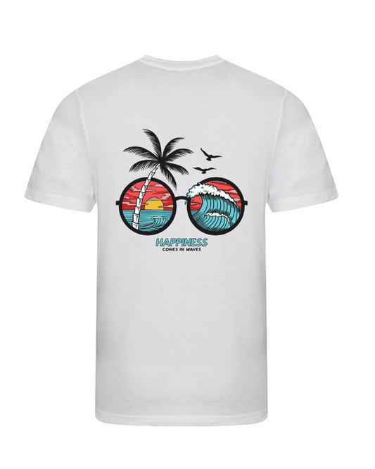 Happiness Comes in Waves T Shirt